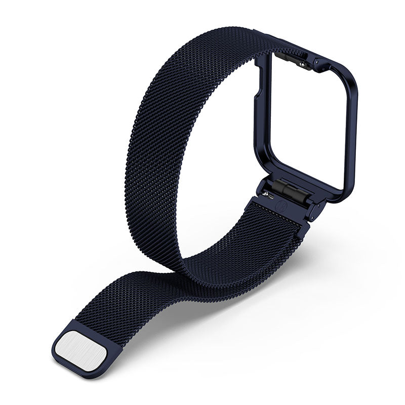 Magnetic Closure Freely-Adjusted Stainless Steel Watchband Wrist Strap + Watch Protector Case for Xiaomi Redmi Watch 2 Magnetic Closure Freely-Adjusted Stainless Steel Watchband Wrist Strap + Watch Protector Case for Xiaomi Redmi Watch 2